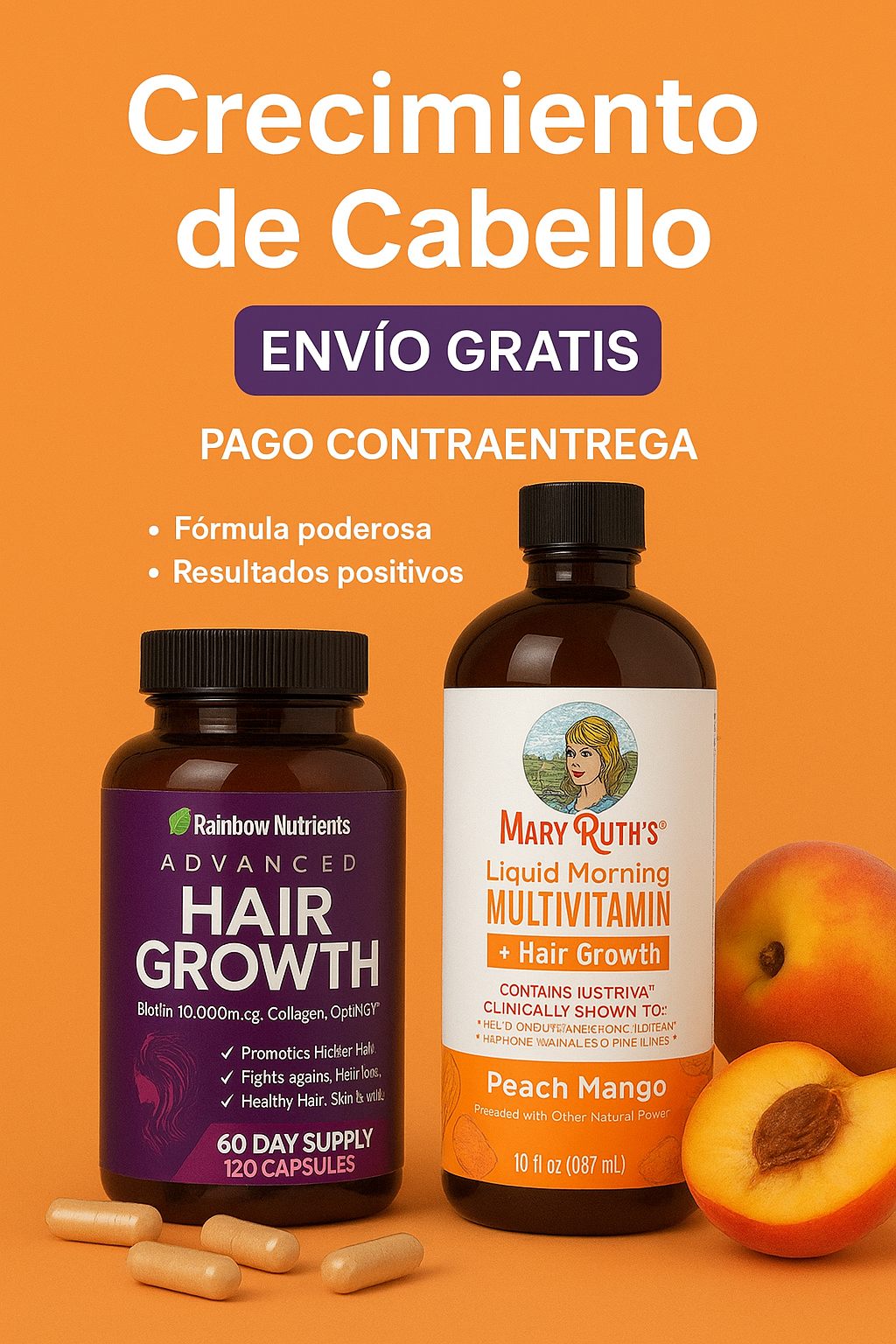 Vitaminas-crecimiento para el cabello